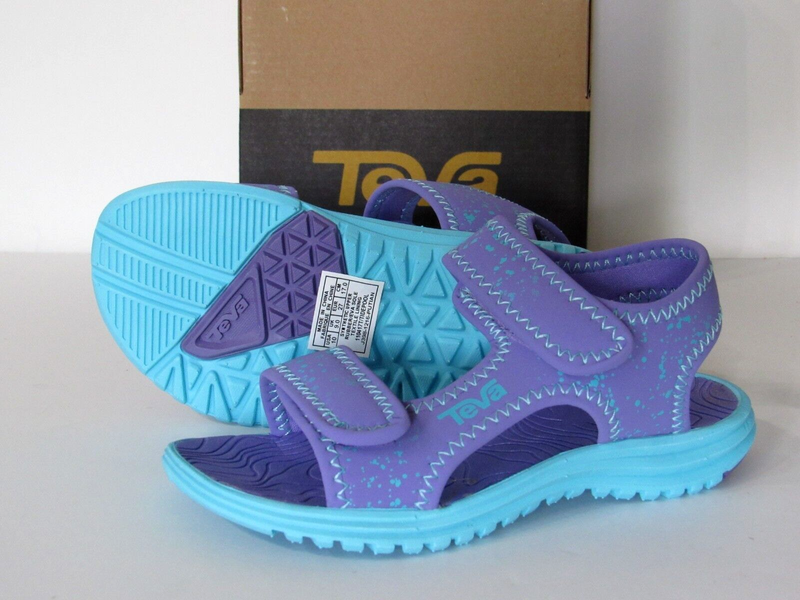 Teva TIDEPOOL Purple Adjustable Straps Slingback Sport Sandal YOUTH Girls size 7