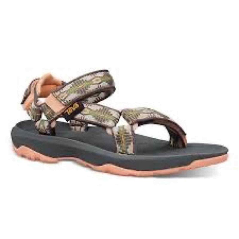 Teva Youth Hurricane XLT Gray Pink Adjustable Strappy Sandals Size 4