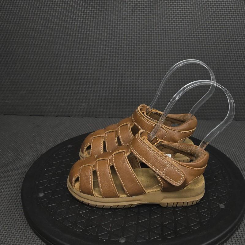 The Childrens Place Fisherman Sandals Toddler Sz 9 Brown Strappy