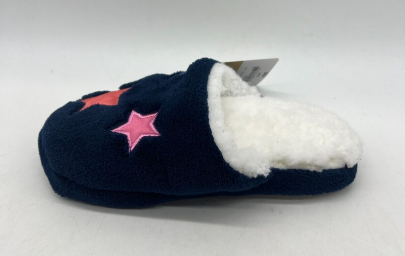 Thereabouts Blue W/ Multicolored Stars Slippers GirlsSize S-M (Sz 11-1)