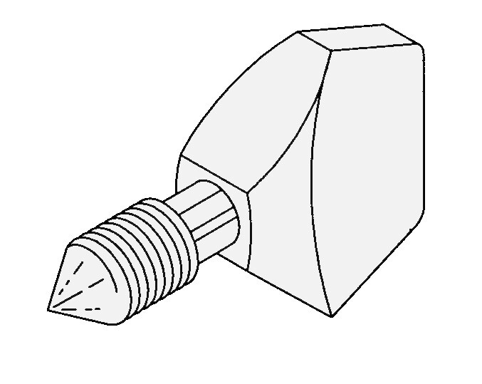 Thumb Screw Bowl/Head Lock Knob 1 Inch Long Fitting Hobart Grinders 4632 4732 R