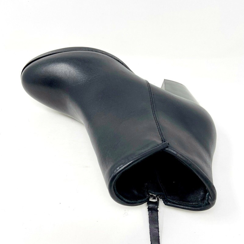 Thursday Boot Co Black Uptown Boots Womens Zipper Leather Bootie