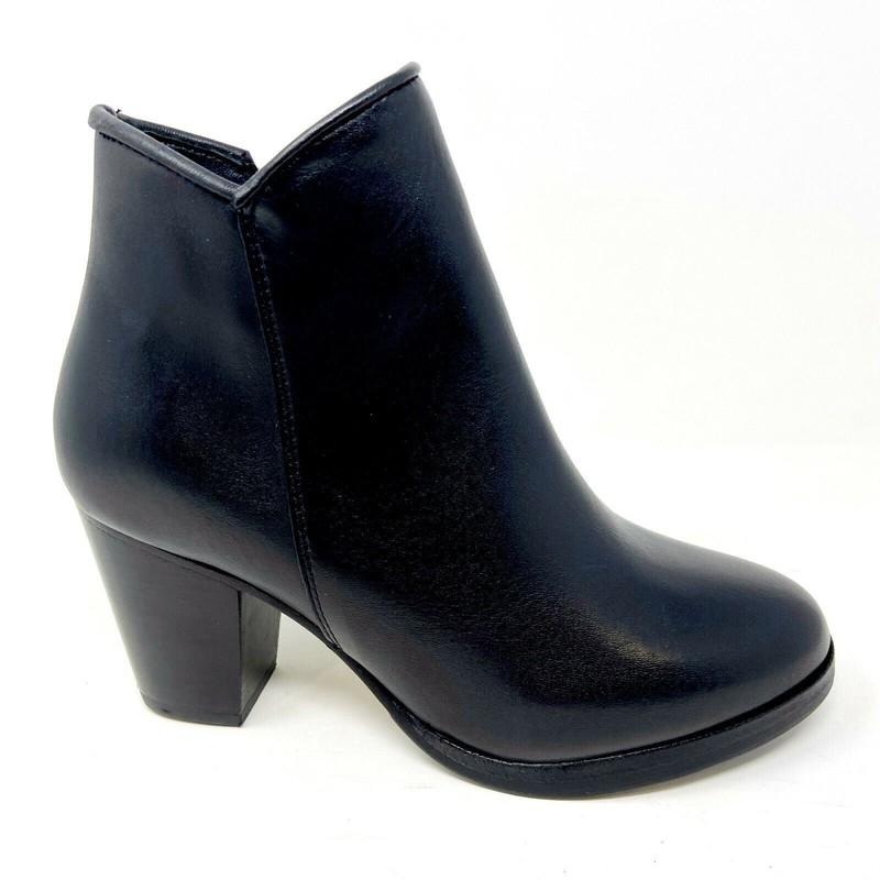 Thursday Boot Co Black Uptown Boots Womens Zipper Leather Bootie