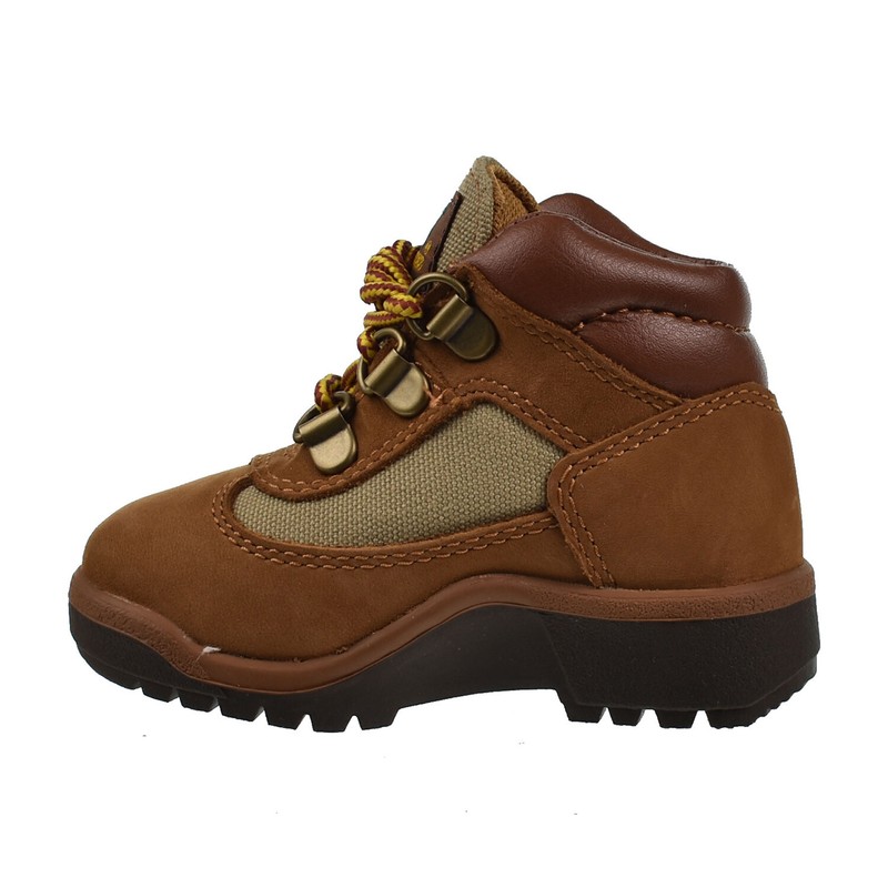 Timberland Baby Toddlers Leather And Fabric Field Boots Sundance Nubuck 40829