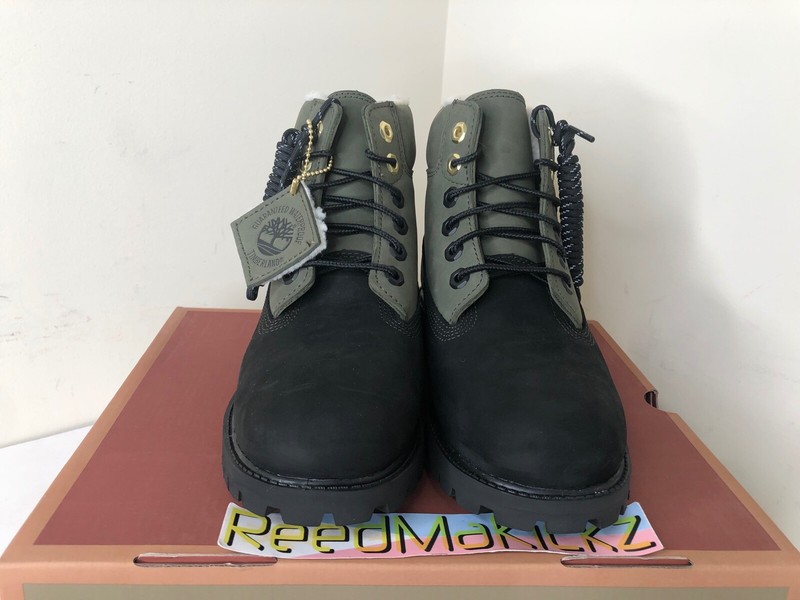 Timberland Boots 6 Inch Green Black TB0A1NJF001 SIZE 7 Youth 8.5 Women