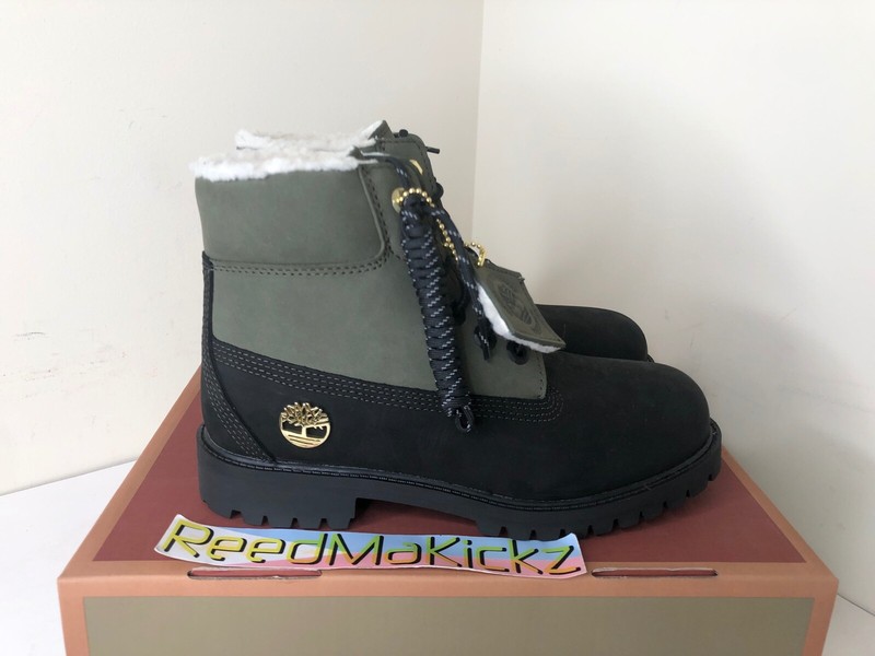Timberland Boots 6 Inch Green Black TB0A1NJF001 SIZE 7 Youth 8.5 Women