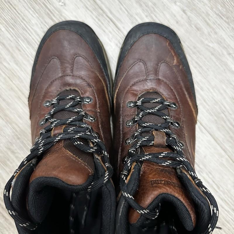 Timberland Boots Boy's Size 4 5 Brown Leather Waterproof Hiking Trail Boots