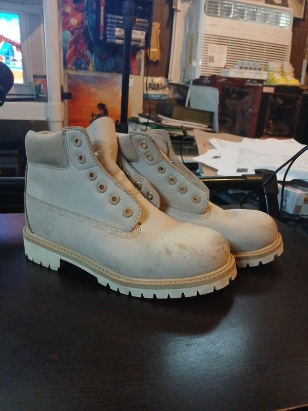 Timberland Boots Boys Size 13 Biege Leather Ankle A1430 200 Gram