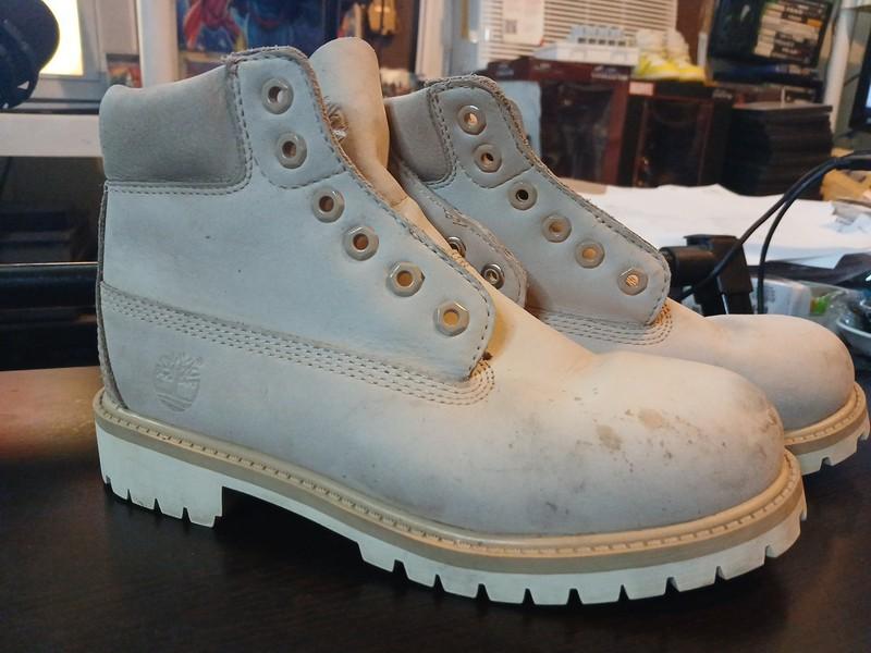 Timberland Boots Boys Size 13 Biege Leather Ankle A1430 200 Gram
