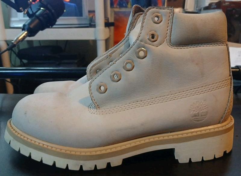 Timberland Boots Boys Size 13 Biege Leather Ankle A1430 200 Gram