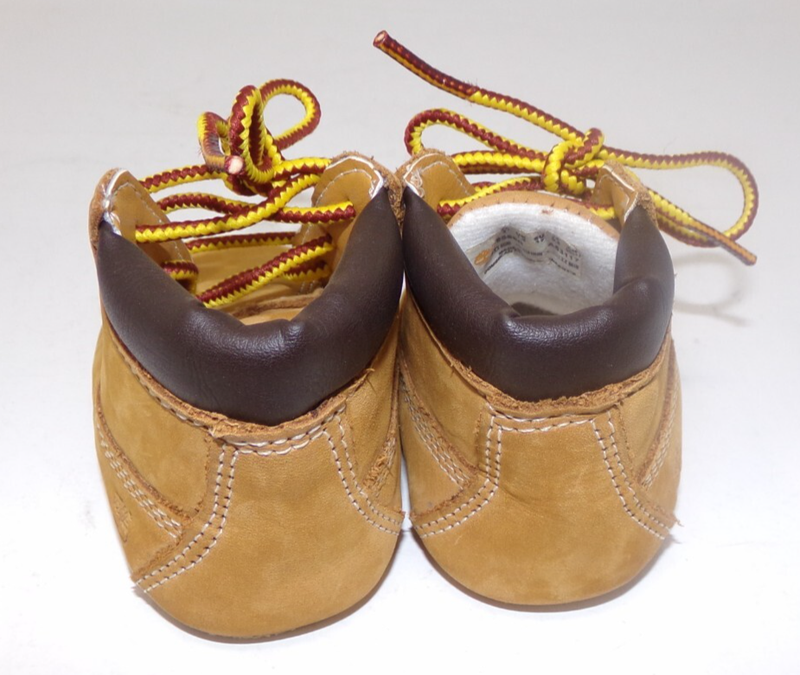 Timberland Boots-Infant Crib Ankle Booties-Wheat Nubuck Leather-U.S. Size 2 EUC