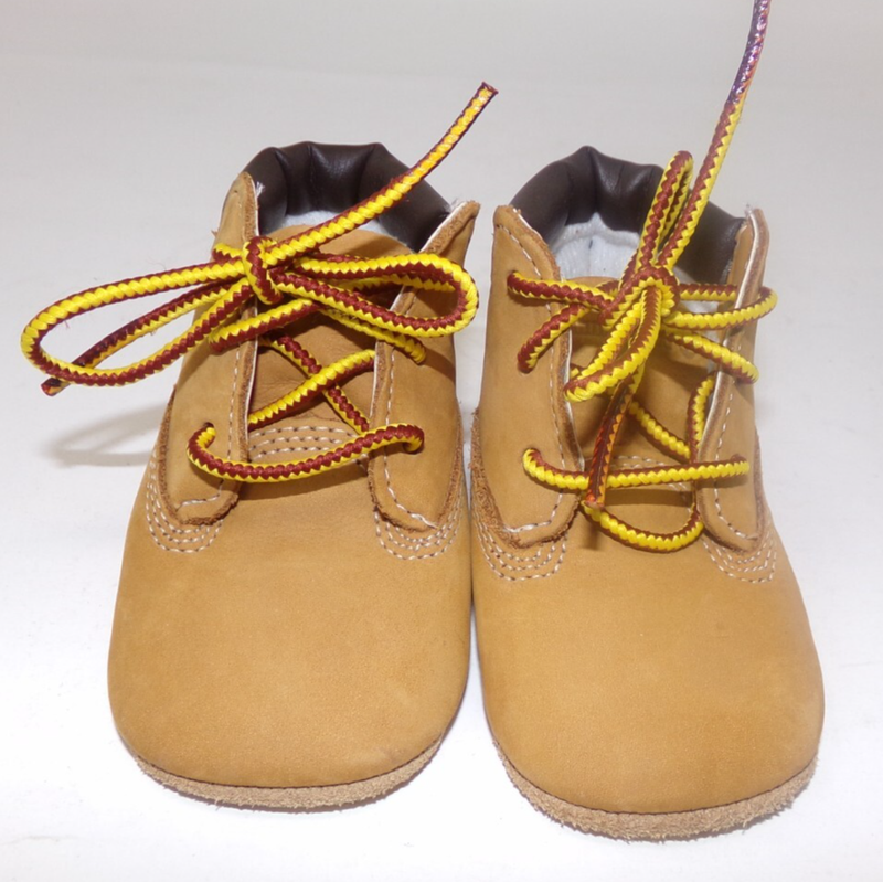 Timberland Boots-Infant Crib Ankle Booties-Wheat Nubuck Leather-U.S. Size 2 EUC