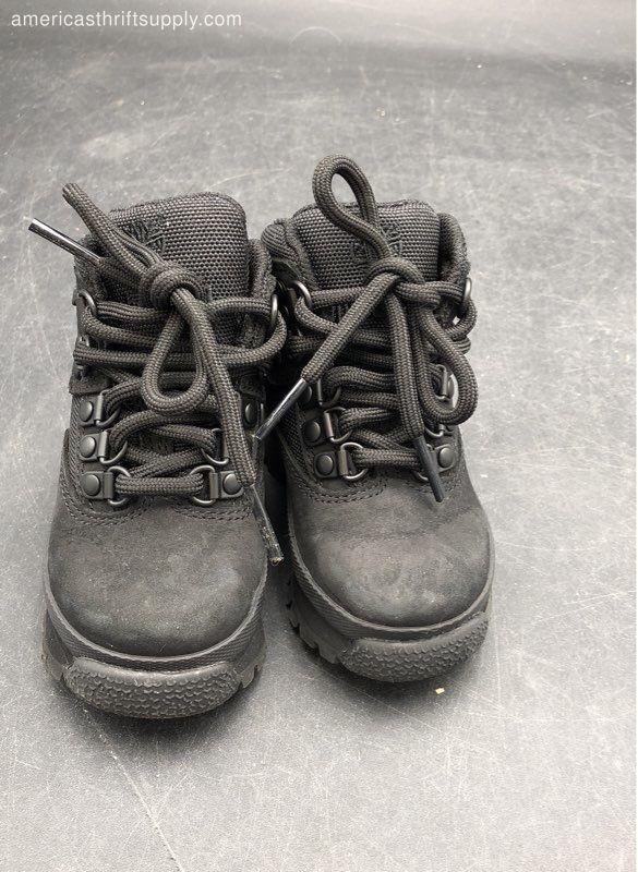 Timberland Boys Black Combat Boots - Size 4.5