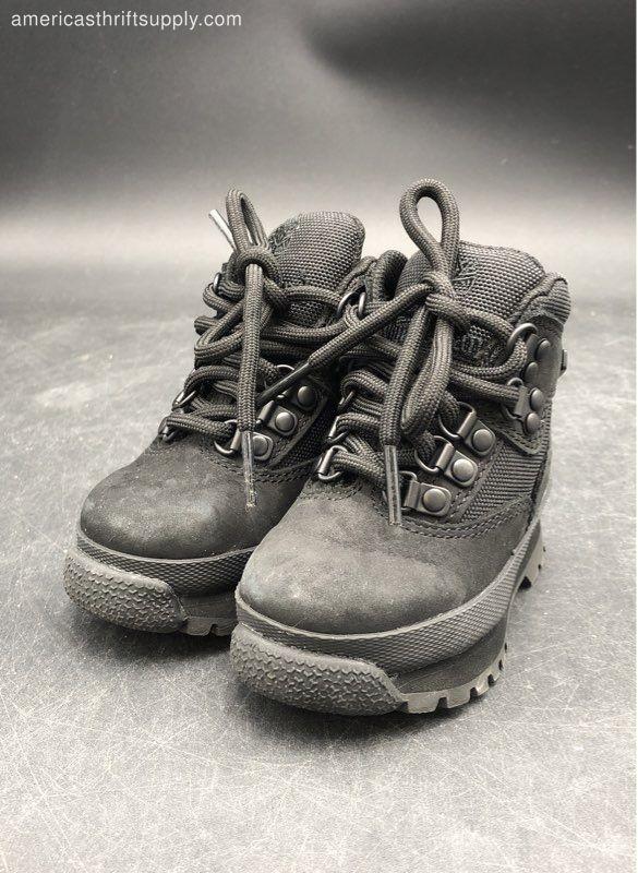 Timberland Boys Black Combat Boots - Size 4.5