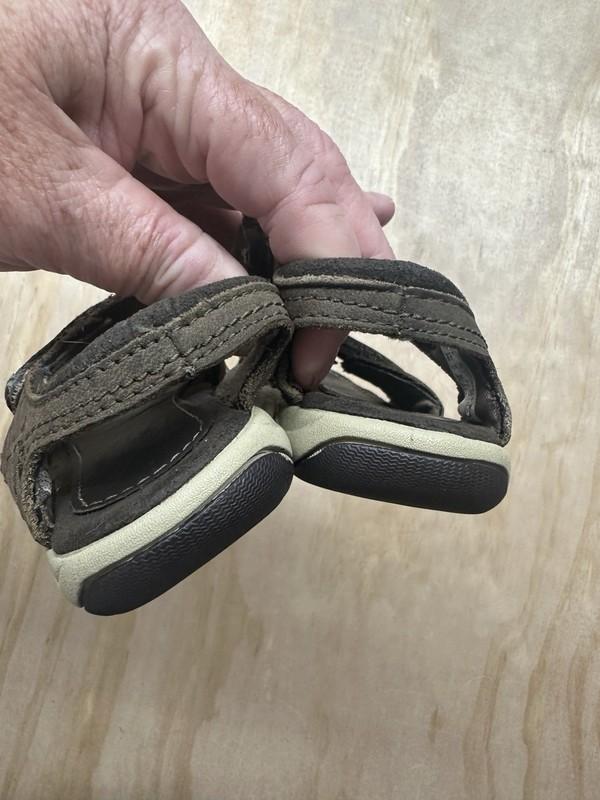 Timberland Brown Toddler 8 Adventure Seeker Sandals 2 Strap Hook & Loop