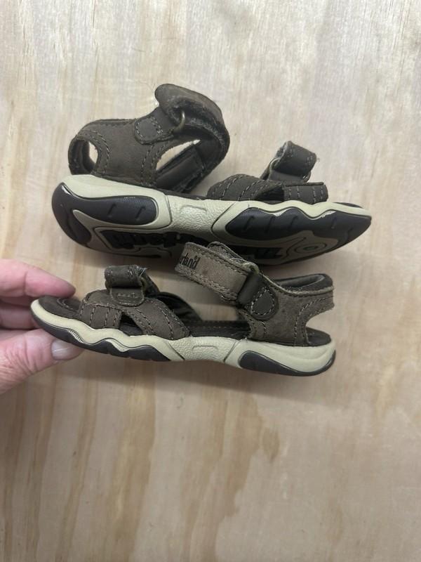 Timberland Brown Toddler 8 Adventure Seeker Sandals 2 Strap Hook & Loop