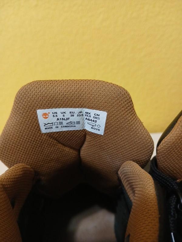 Timberland Euro Hiker Shell- Toe Boys Black Boots Size 5.5