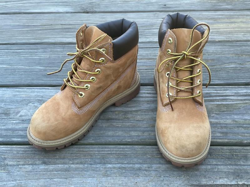 Timberland Kids Youth Boots Nubuck Leather Ankle Boots Size MISMATCH 2 / 1.5 M