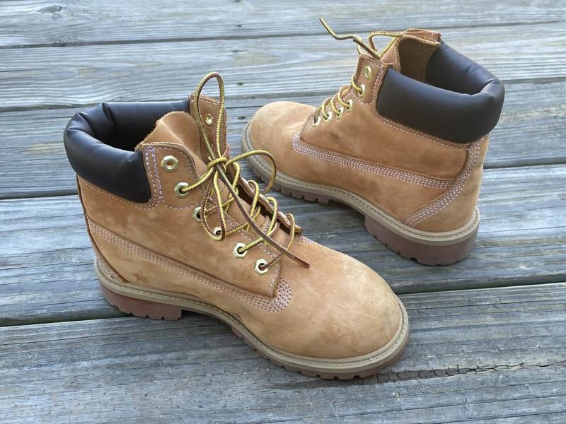 Timberland Kids Youth Boots Nubuck Leather Ankle Boots Size MISMATCH 2 / 1.5 M