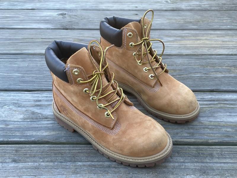 Timberland Kids Youth Boots Nubuck Leather Ankle Boots Size MISMATCH 2 / 1.5 M