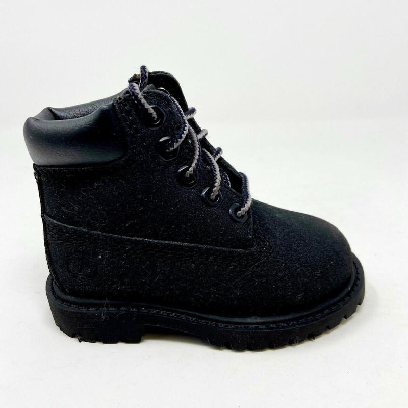 Timberland Premium 6 Inch Waterproof Black Toddler Size 4 Boots 34875