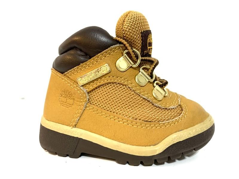 Timberland Toddler's Field Boots Tan Brown Size 5 Leather/nylon/Suede Unisex