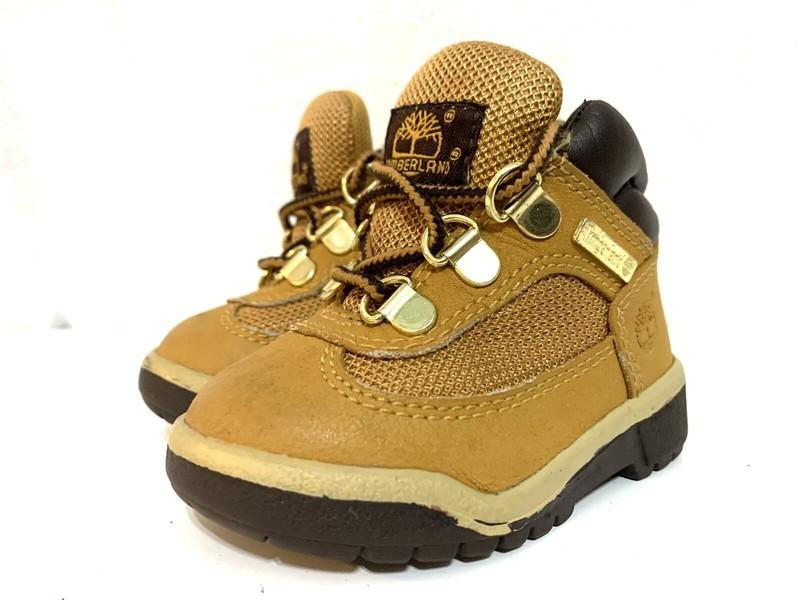 Timberland Toddler's Field Boots Tan Brown Size 5 Leather/nylon/Suede Unisex
