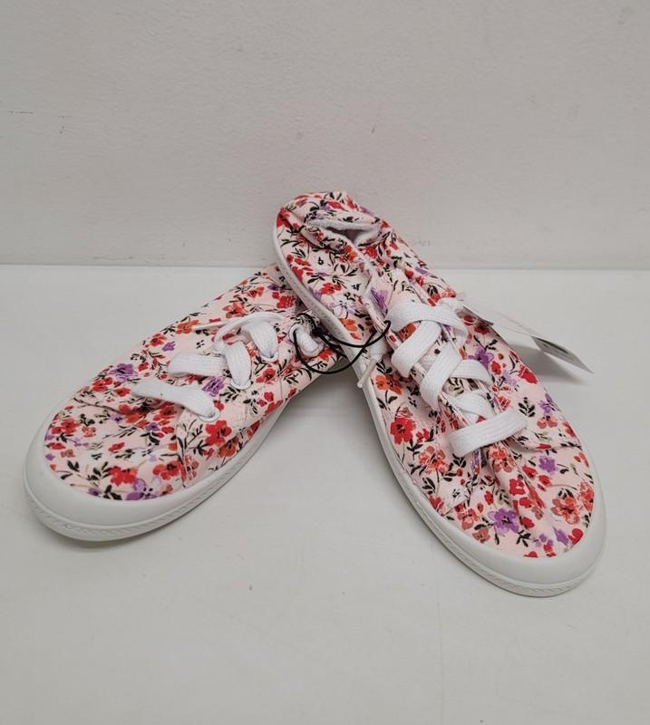 Time & Tru Women's Casual Scrunch Back Sneaker Shoe - FLORAL ☆CHOOSE SIZE☆