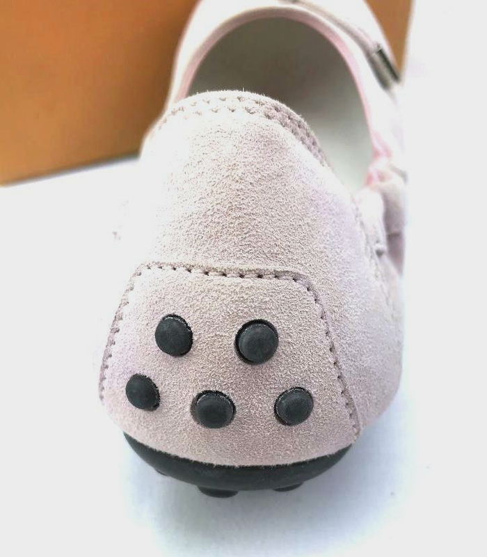 TOD'S Girls Suede Ballet Flats In Light Lavender US SZ 12 - BRAND NEW In BOX