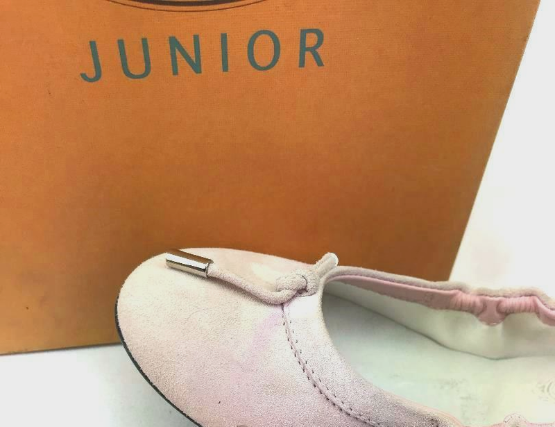 TOD'S Girls Suede Ballet Flats In Light Lavender US SZ 12 - BRAND NEW In BOX