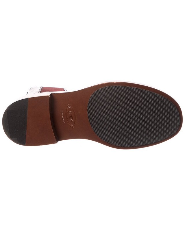 Tod’S Logo Leather Bootie Women's