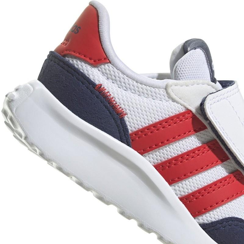 Toddler Adidas Run 70S ACI Hook & Loop GW0326 White Red Blue 100% Authentic New