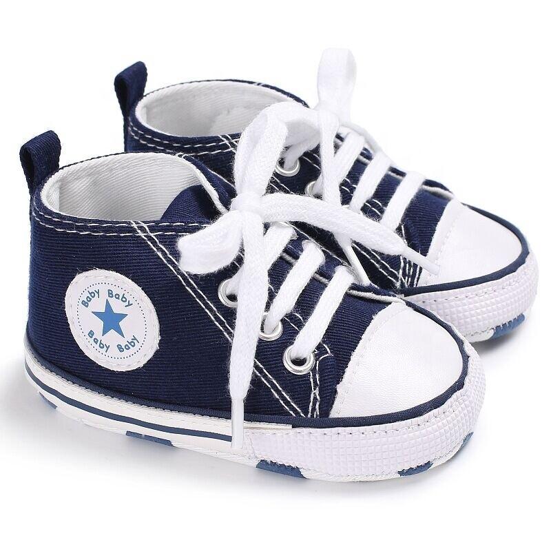 Toddler Baby Boy/Girl Soft Sole Crib Shoes Sneakers 0-18 M