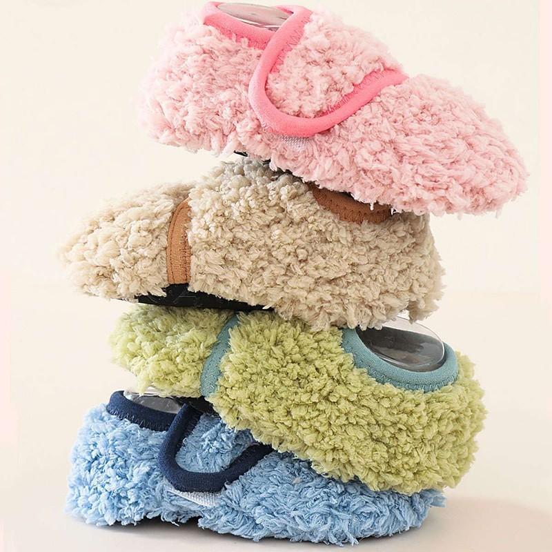 Toddler Baby Girls Boys Toddlers Soft Fur Warm House Slippers Cotton Socks Shoes
