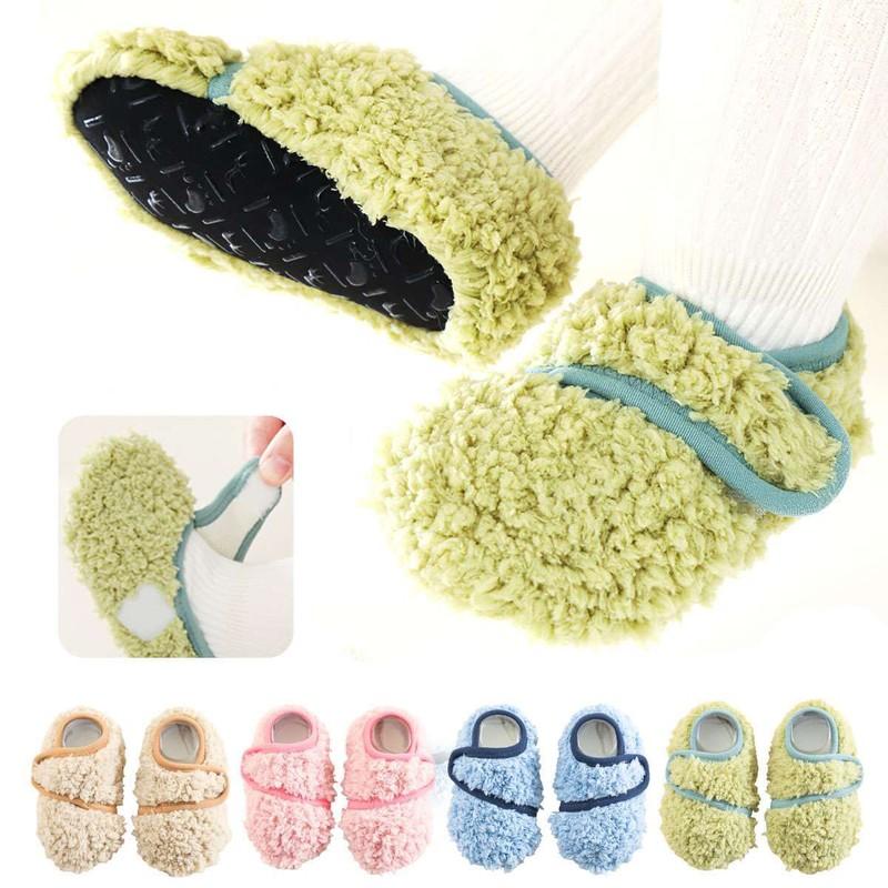 Toddler Baby Girls Boys Toddlers Soft Fur Warm House Slippers Cotton Socks Shoes