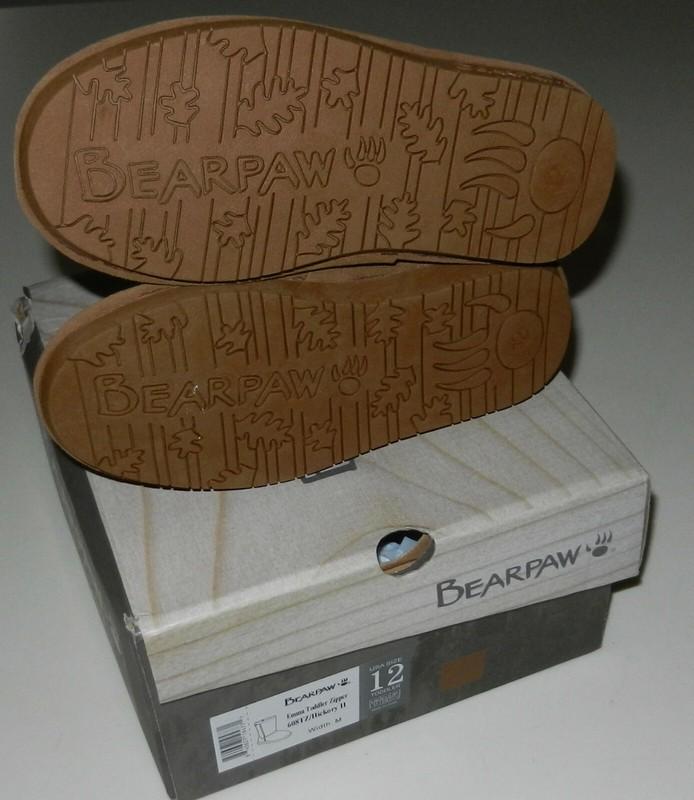 Toddler BEARPAW Emma Boot 608t ZIPPER Hickory II Suede 100 Authentic 12