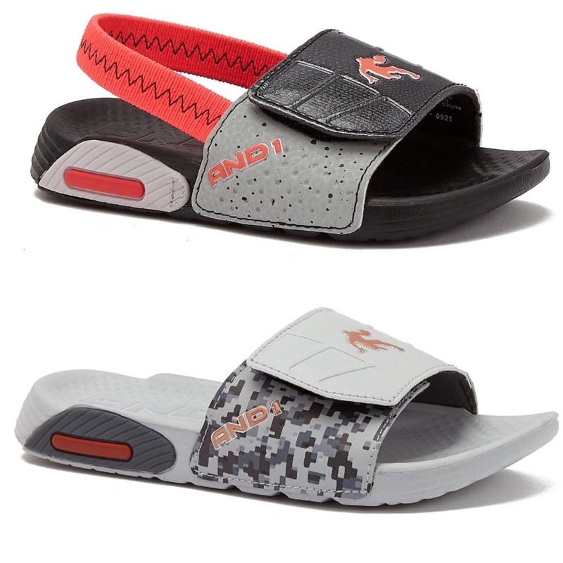 Toddler/Big Boy’s AND1 Sports Slides Various Sizes & Colors