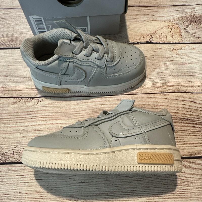 Toddler Boy 7C Nike Force 1 Fontanka Grey Fog/ Lemon Wash-Phantom