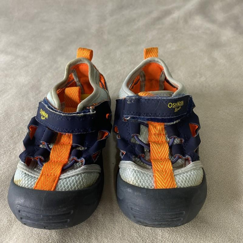 Toddler Boy Osh Kosh B’gosh Blue Orange Water Shoes Sandals Size 8M