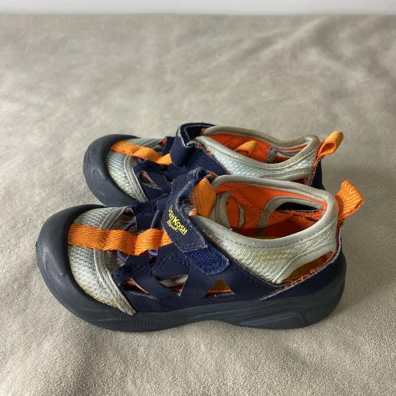 Toddler Boy Osh Kosh B’gosh Blue Orange Water Shoes Sandals Size 8M