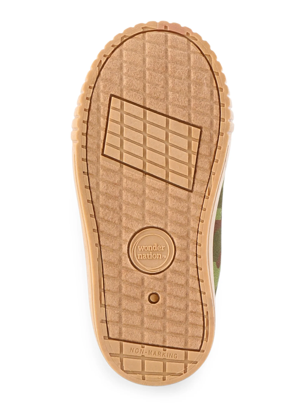 Toddler Boys Bump Toe Sneakers W/ Two Straps Canvas Memory Foam Sole
