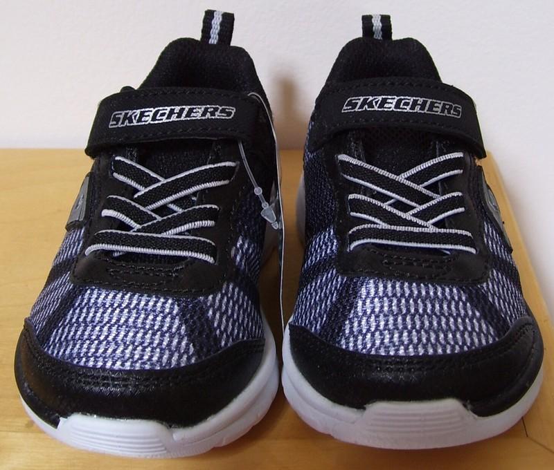 Toddler Boys Skechers S Lights Erupters II Lava Wave Black Silver Sneakers Sz 6
