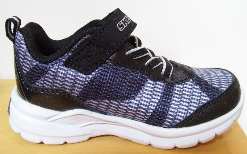 Toddler Boys Skechers S Lights Erupters II Lava Wave Black Silver Sneakers Sz 6