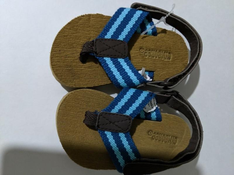 Toddler Girl 2 Pairs Sandals Brown Blue Pink Purple Size 4-5