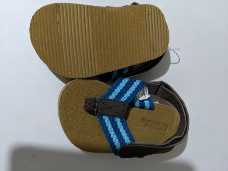 Toddler Girl 2 Pairs Sandals Brown Blue Pink Purple Size 4-5