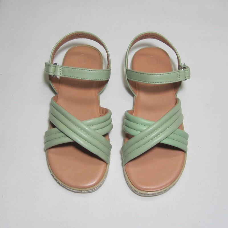 Toddler Girls Ankle Strap Sandals Green NWT cat & Jack