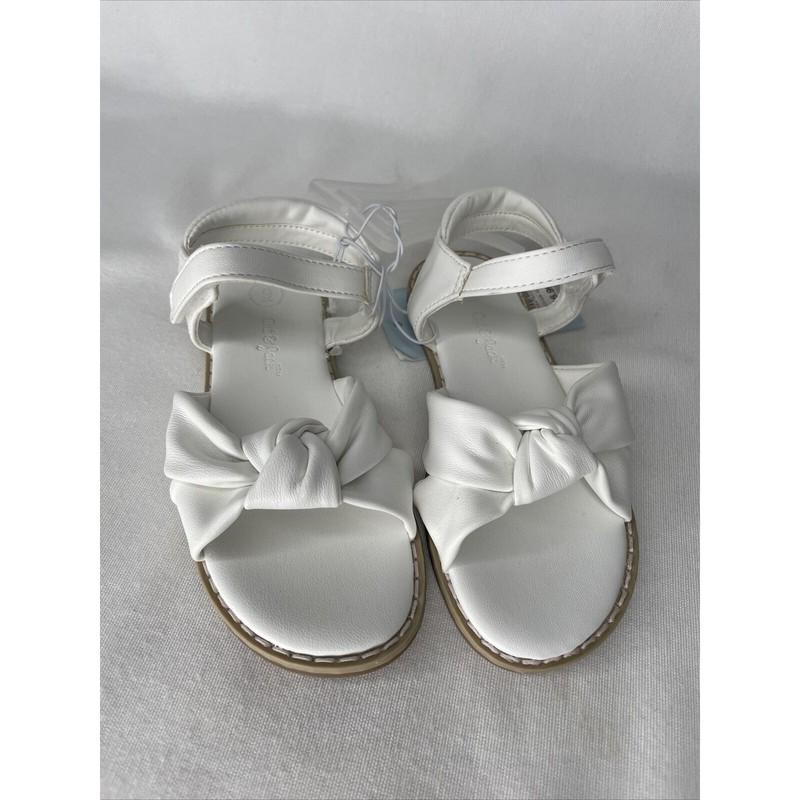 Toddler Girls Ankle Strap Sandals White NWT cat & Jack Size 9