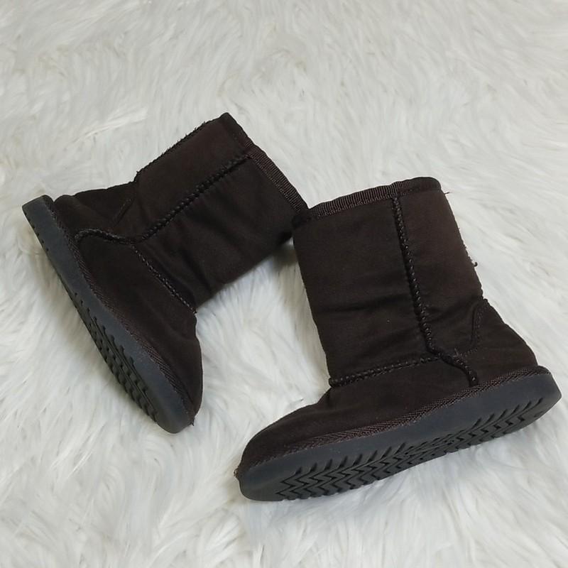 Toddler Girls Brown Mid-calf Boots Size 8 Little Girls