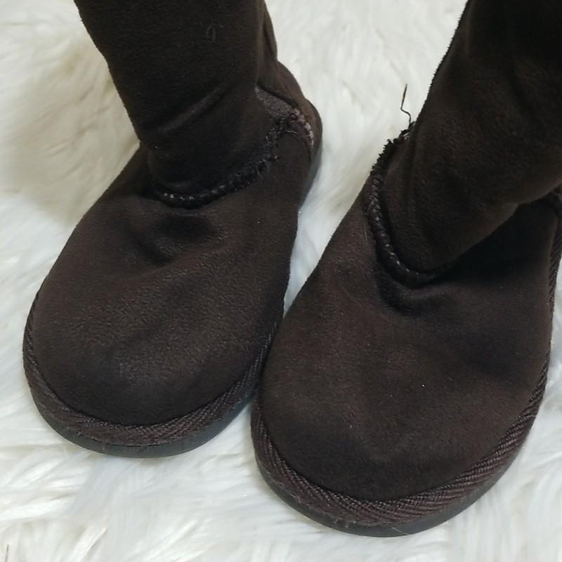 Toddler Girls Brown Mid-calf Boots Size 8 Little Girls