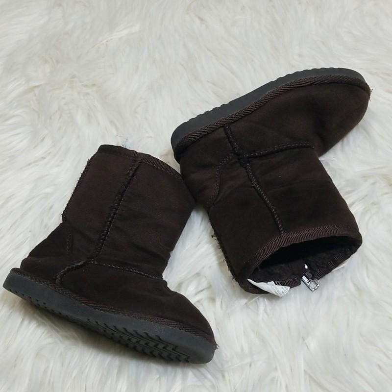 Toddler Girls Brown Mid-calf Boots Size 8 Little Girls